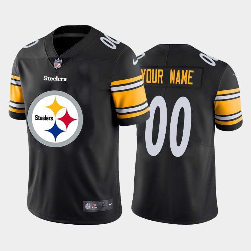 Nike Steelers Customized Black Team Big Logo Vapor Untouchable Limited Jersey,We sell and wholesale Nike Steelers Customized Black Team Big Logo Vapor Untouchable Limited Jersey on line form chian!